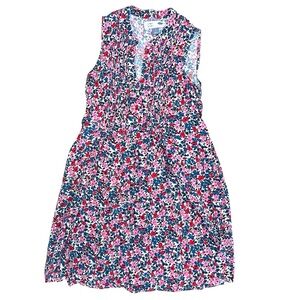 Old Navy Maternity Dress Floral Sleeveless Pink And Blue Size Small